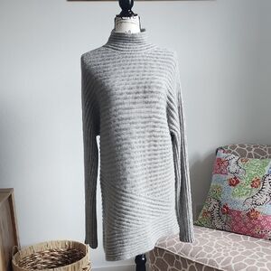 Helmut Lang Gray Turtleneck Sweater